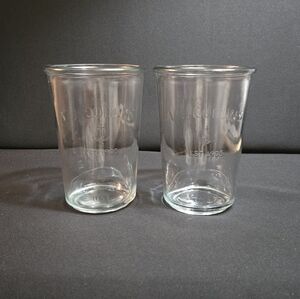 Pair Of Vintage  I J Collins Anchor Hocking Tumbler Glasses 16oz.